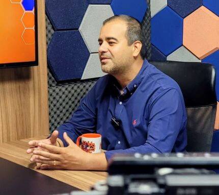 O vereador por Cuiabá, Ilde Taques (Podemos), no HNT Entrevista. 