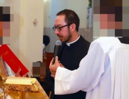O diretor do Colégio Salesiano São Gonçalo, em Cuiabá, o padre Marcelo Fujimura.