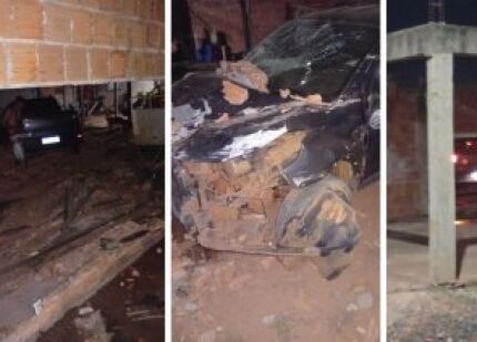 Homem é preso após invadir casa residencial com carro 