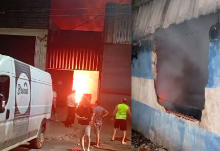 Incêndio em Fábrica de Pães em Cuiabá