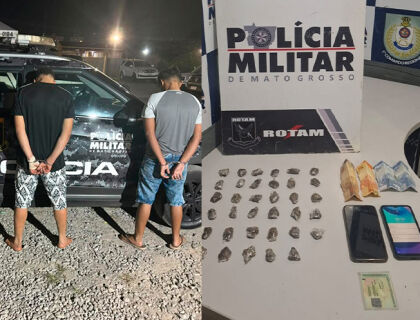 Trio é preso com porções de maconha em Cuiabá 