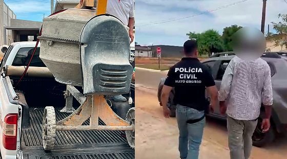 Homem é preso após comprar betoneira furtada em MT