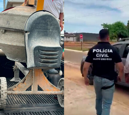 Homem é preso após comprar betoneira furtada em MT