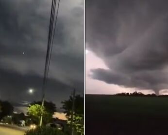 Tornado no RS provoca destruição