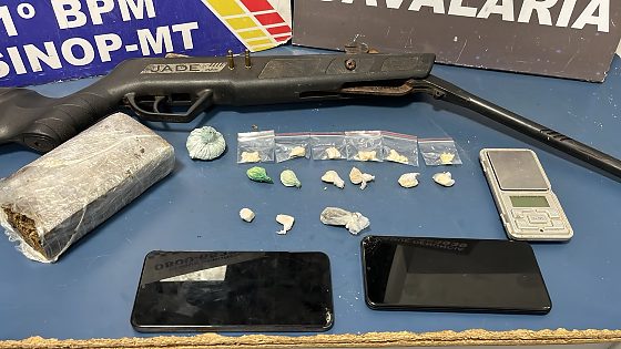 trafico de droga e arma sinop