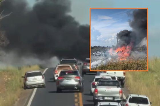 CARRO PEGA FOGO