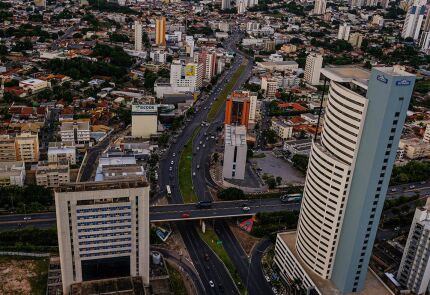 Vista panorâmica de Cuiabá. 
