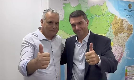 Flávio Bolsonaro e Alfredo Gaspar