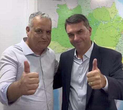 Flávio Bolsonaro e Alfredo Gaspar