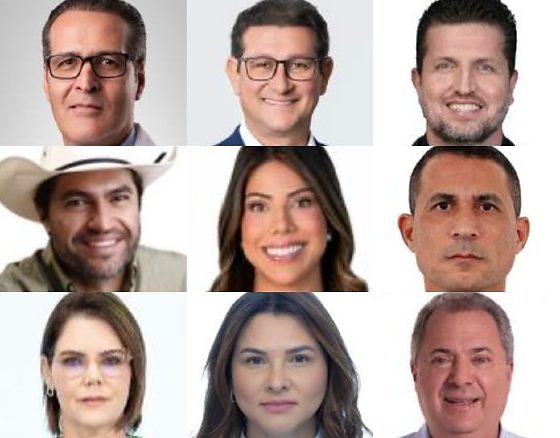 Dr. Giovani Mendes, Rodrigo Zaeli, Rafael Ranalli, Thiago Boava, Luiza Böer, Coronel Assis, Coronel Fernanda, Gislaine Yamashita e Gilberto Mello - da esquerda à direita.