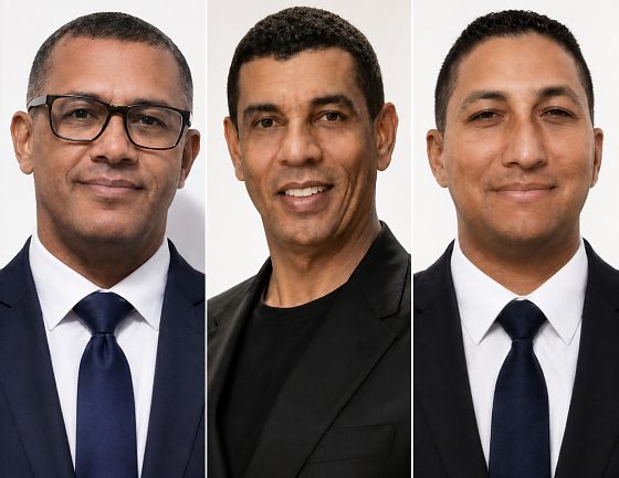 Tenente Célio, primeiro suplente; Coronel Darwin, candidato ao Senado; e Sargento Leopoldo, segundo suplente.
