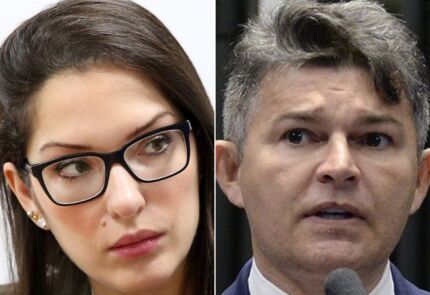 A deputada estadual Janaina Riva (MDB) e o deputado federal José Medeiros (União Brasil). 