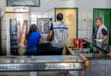 Fiscalização em bar