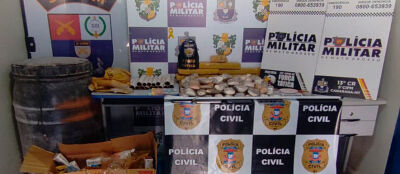 Casal de faccionados é preso com 17 kg de drogas após jogar droga em rodovia