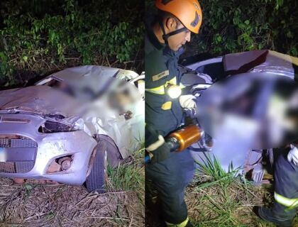 acidente na MT-130 em Poxoréu mata mãe e filho 