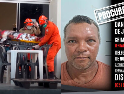 Daniel Borges_foragido da Polícia em ataque a ex em nova mutum