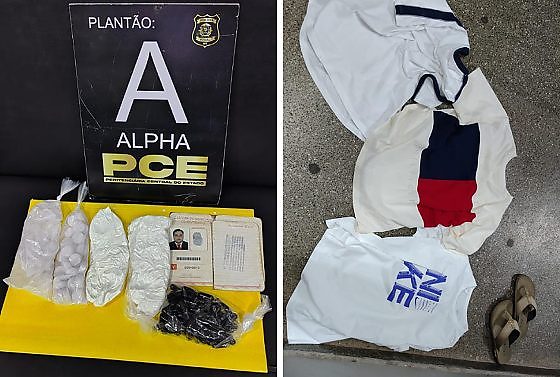 advogado tenta entrar com pó branco e comprimidos na PCE