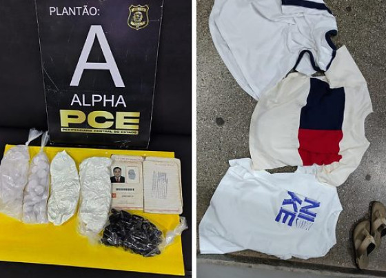advogado tenta entrar com pó branco e comprimidos na PCE 