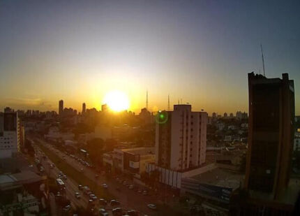 Calor em Cuiabá, sol 