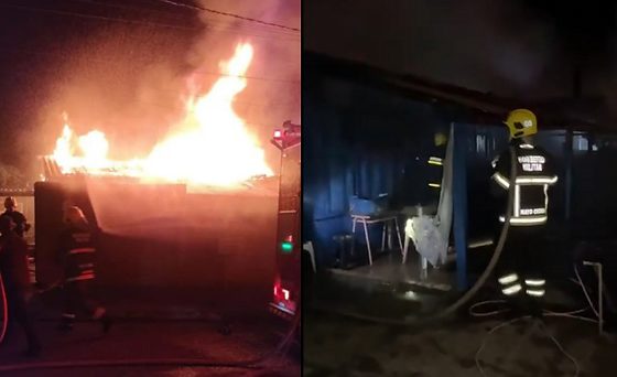 Incêndio em residência em Pontes e Lacerda