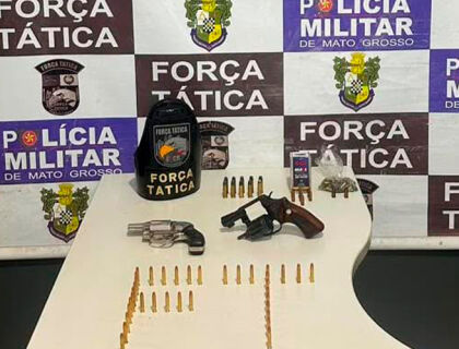 Dono de bar preso com arma e munição em rondonopolis