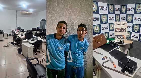 Dupla invade e rende vigilante em roubo na CEREST e acabam presos