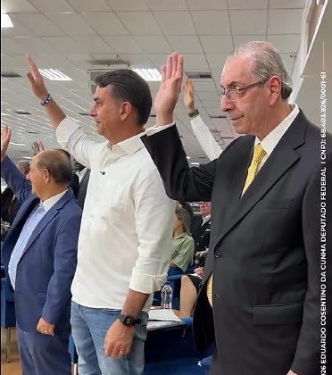 Flávio Bolsonaro e Eduardo Cunha