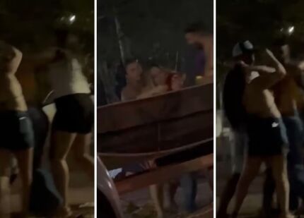 Vídeo flagra mulher esfaqueando desafeto em festa no interior de MT; suspeita está presa