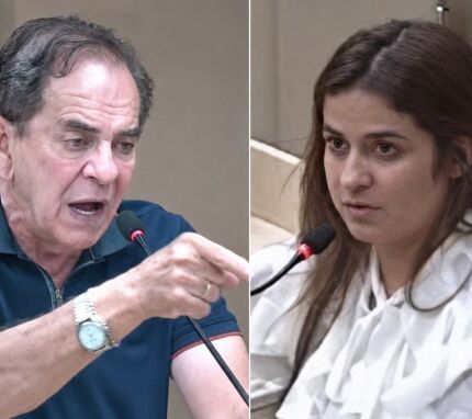 Os vereadores de Barra do Garças, Bianca Freitas (MDB) e Dr. Paulo Raye (UB). 