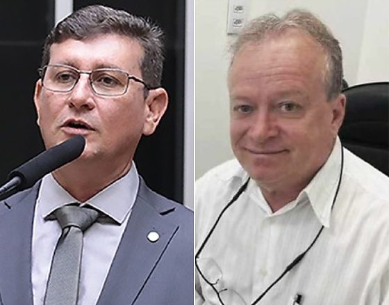O deputado federal Rodrigo da Zaeli e o médico Alencar Farina.