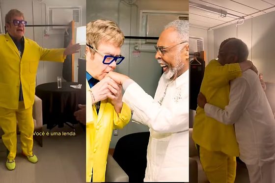 Elton John exalta Gilberto Gil