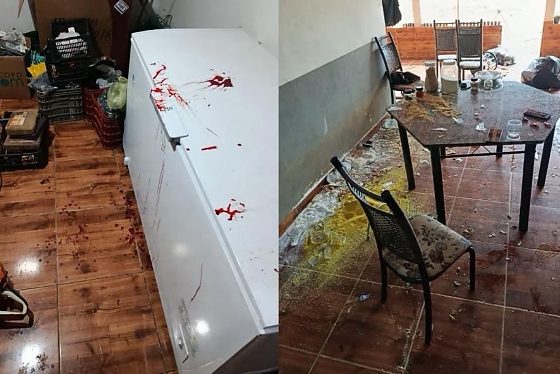 Homem preso após agredir esposa na frente da filha em confresa 