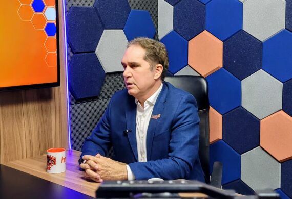 O presidente da Fecomércio MT, Tião da Zaeli, no HNT Entrevista. 