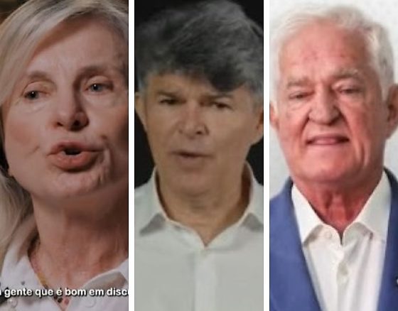Margareth Buzetti, José Medeiros e Antônio Galvan