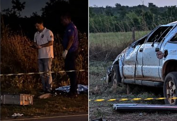 Duas pessoas morrem após caminhonete capotar na Curva da Geracina