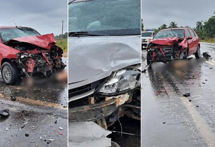 acidente na BR-174 em Nova Lacerda
