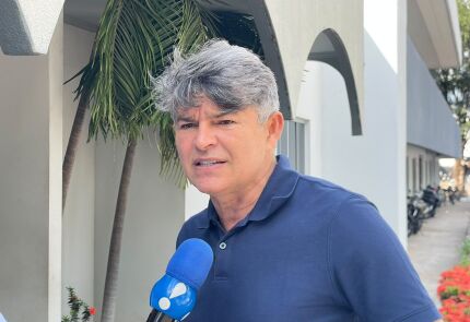 O candidato ao Senado e deputado federal, José Medeiros (PL). 