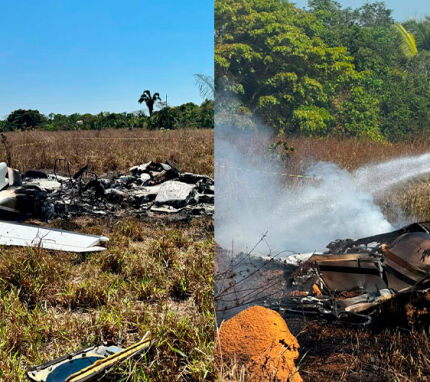 Queda de avião em água boa 2