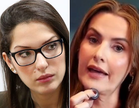 A candidata ao Senado e deputada estadual, Janaina Riva (MDB), e a delegada aposentada Ana Cristina Feldner, ex-suplente na chapa à majoritária de Janaina.