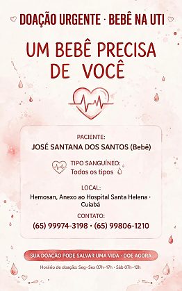 doação de sangue José Santana dos Santos