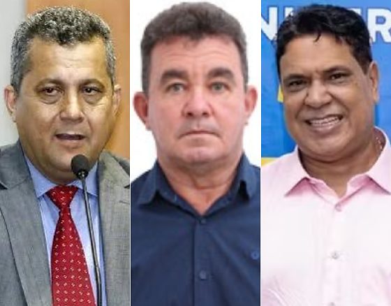 O supente na AL, Baiano Filho (UB); o prefeito de Nortelândia, Mariano Gomes (UB); e o ex-vereador por Cuiabá, Paulo Henrique (MDB).