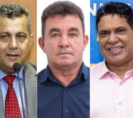 O supente na AL, Baiano Filho (UB); o prefeito de Nortelândia, Mariano Gomes (UB); e o ex-vereador por Cuiabá, Paulo Henrique (MDB).
