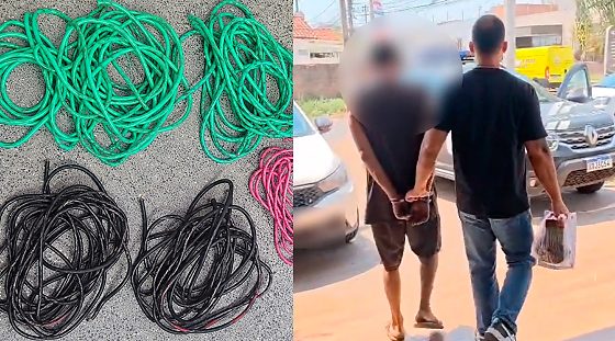 Preso por roubo de fios e homicídio em VG