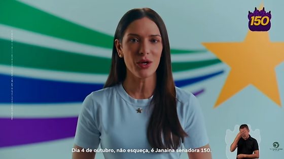 A candidata ao Senado e deputada estadual, Janaina Riva (MDB).