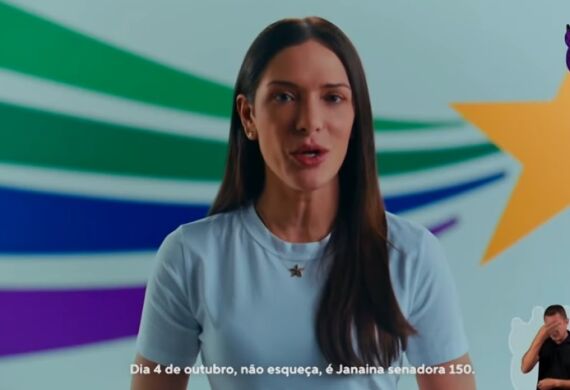 A candidata ao Senado e deputada estadual, Janaina Riva (MDB).