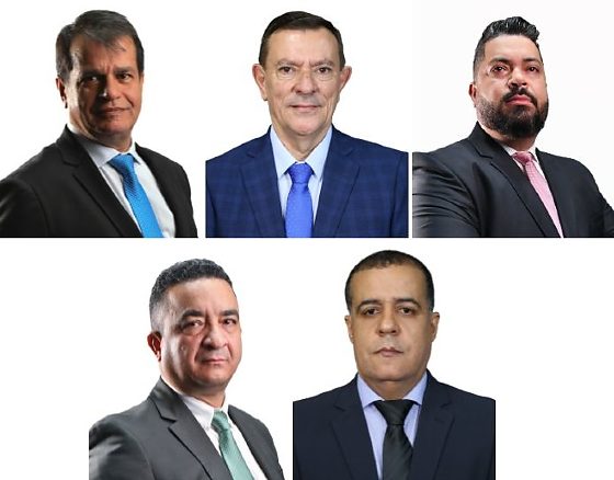 Adevair Cabral (Solidariedade), Demilson Nogueira (PP), Marcus Brito Jr. (PV), Marcrean Santos (MDB) e Wilson Kero Kero (DEM).