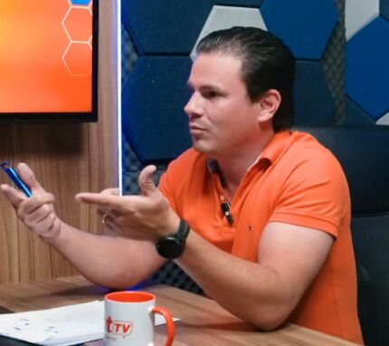 O presidente do Novo em Mato Grosso, Rafael Iacovacci, no HNT Entrevista.