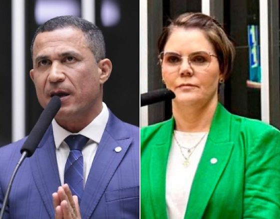 Os deputados federais, Coronéis Assis e Fernanda, ambos do PL.