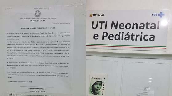 interdição UTI pediátrica Pronto Socorro de VG