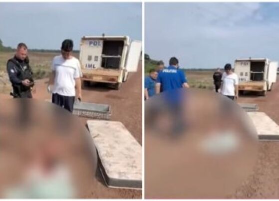pintor encontrado morto em estrada rural em Cláudia 